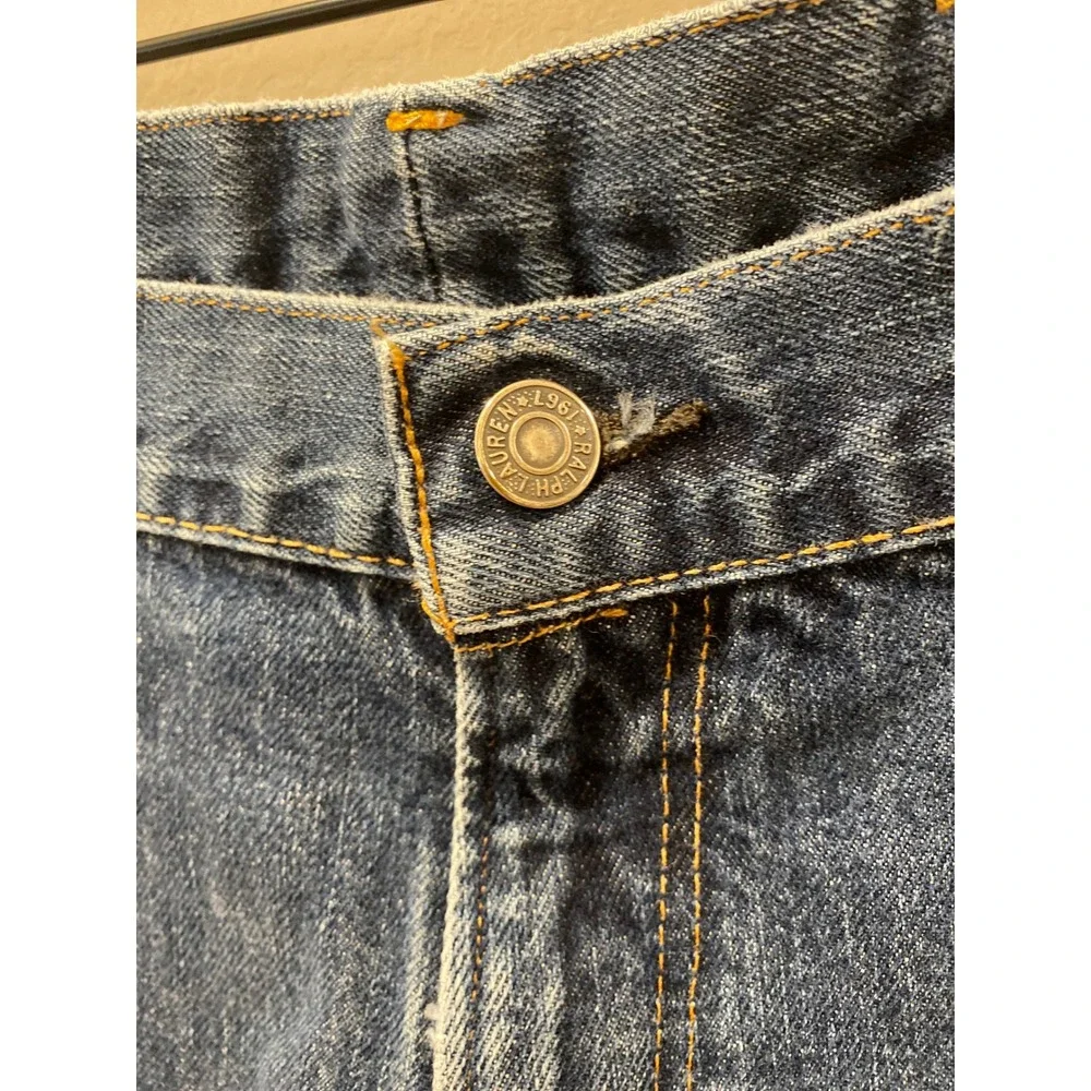 Polo Ralph Lauren Hampton Straight Mens Jeans Dark Wash Blue Denim